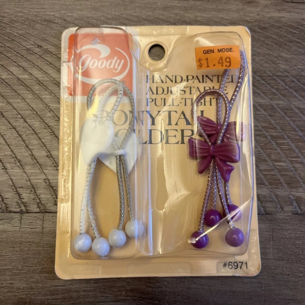 Vintage 1980’s Goody Adjustable Pull-Tight Ponytail Holders